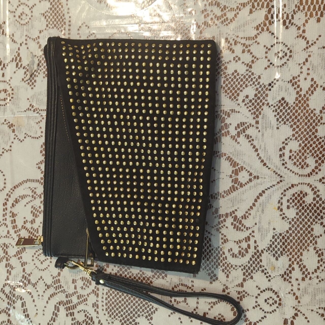 Sparkly Black Wristlet Purse